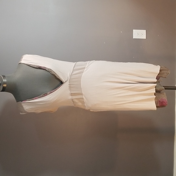 Floral dress.  No label.  Guessing size 7 rose brown - Picture 8 of 11